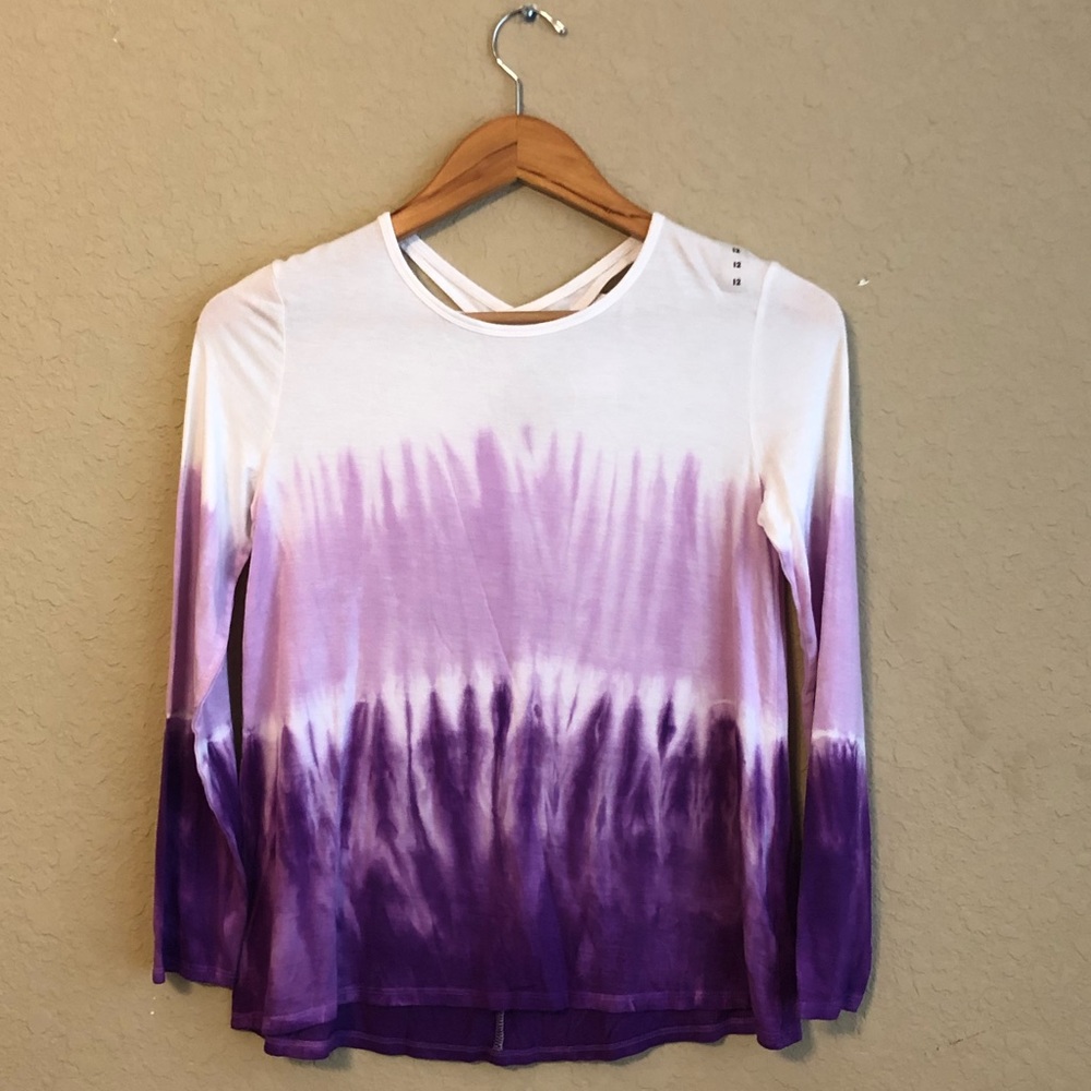 Girls Justice purple ombré top size 12